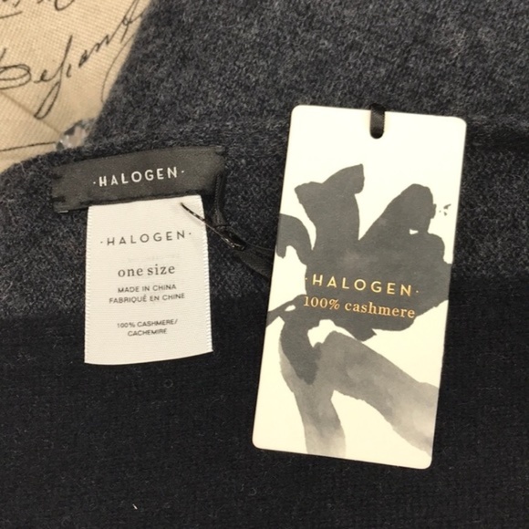 Halogen Colorblock Cashmere Wrap - Picture 4 of 6